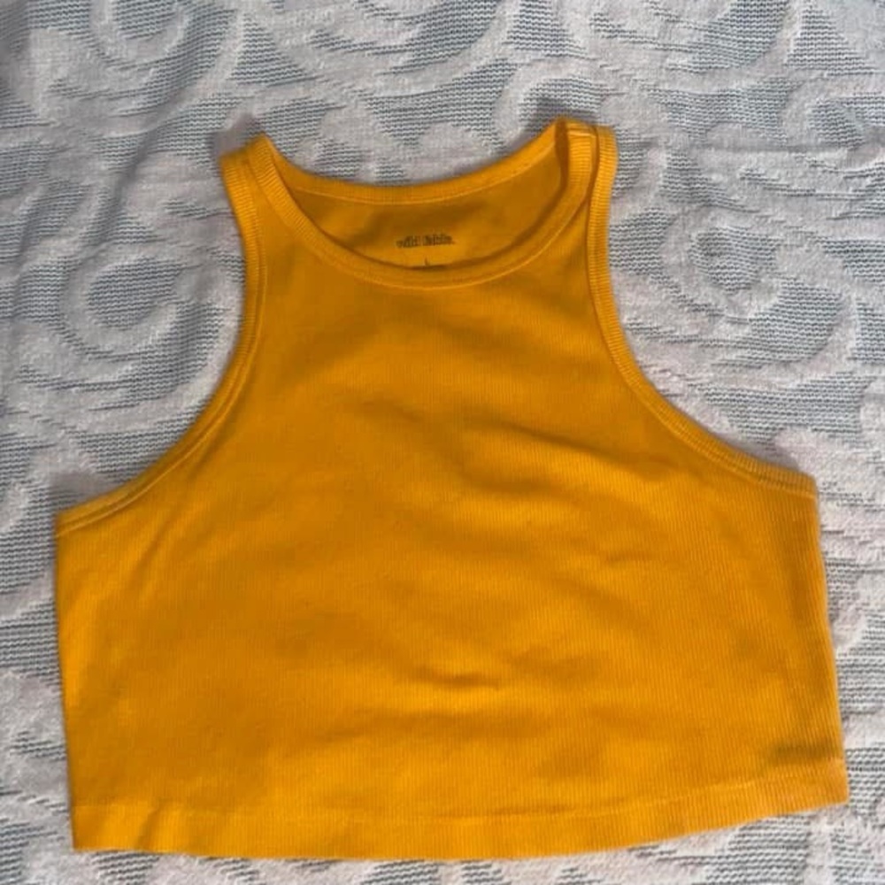 Forever 21 Yellow Crop Top